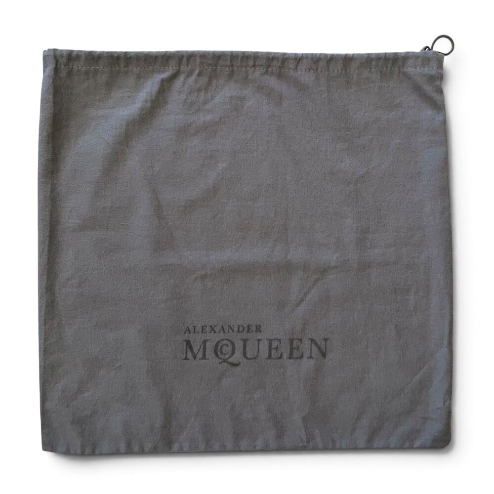 Alexander McQueen Gray Drawstring Dust Bag Sleeper Cover 16.5"x15.5"